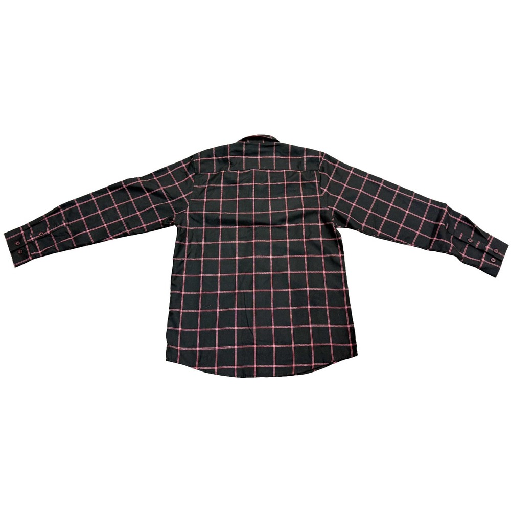 Dixxon Flannel Mens The Gridlock Long Sleeve Black Red Button Up Flannel Shirt M - Picture 2 of 4